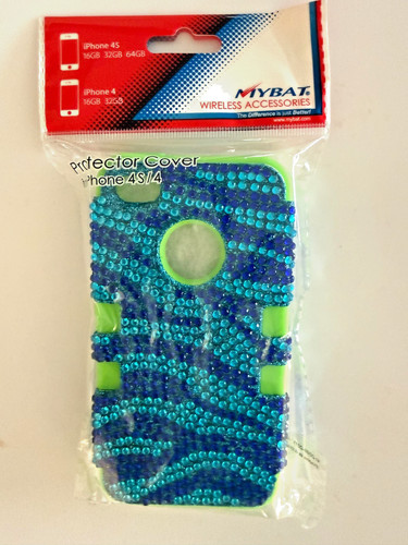 Apple iphone blue zebra - apple, 4