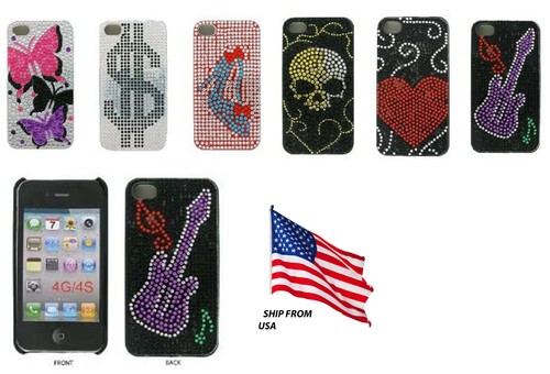 Crystal decorated iphone - crystal,